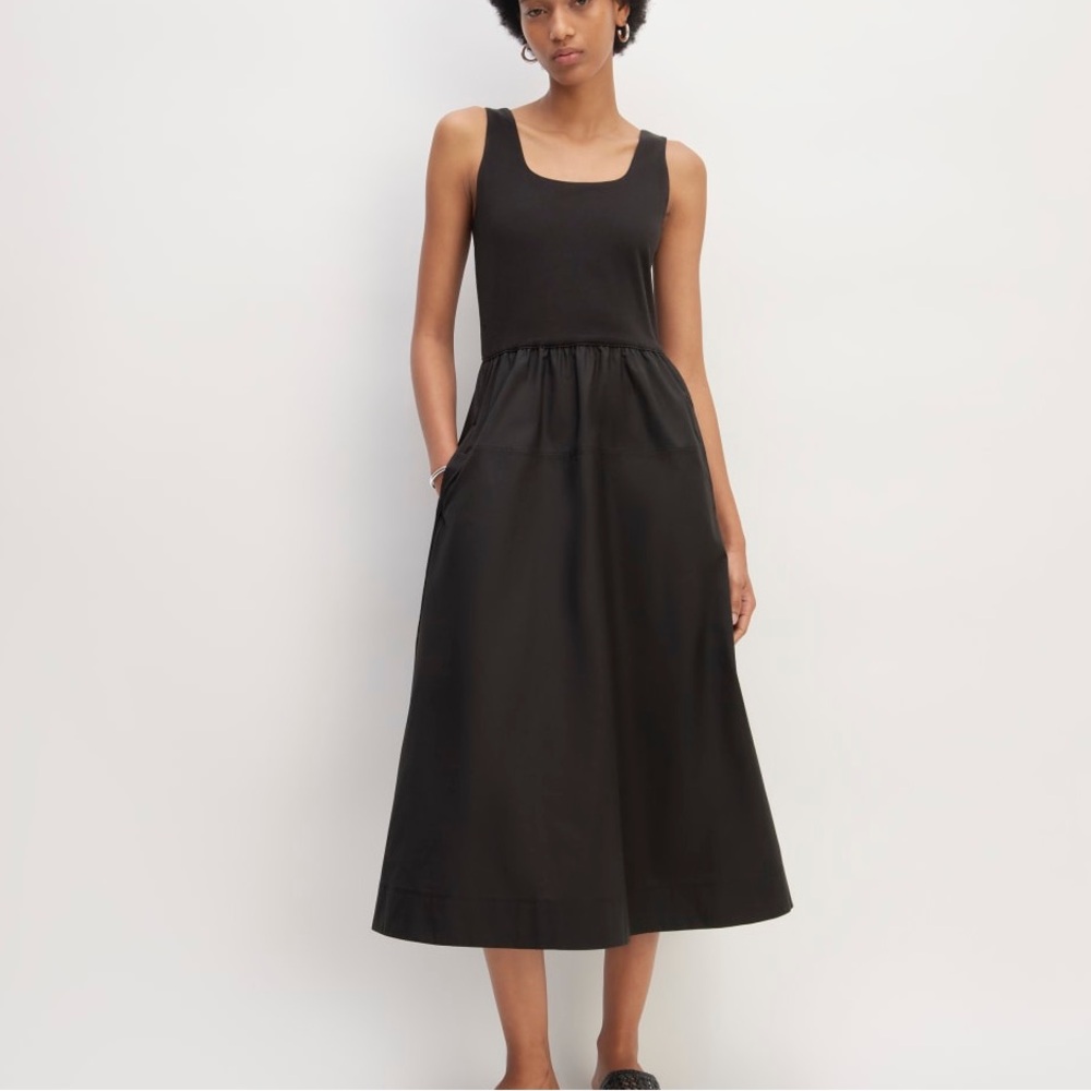 -new- EVERLANE Supima Jersey Riviera Dress - Picture 1 of 11